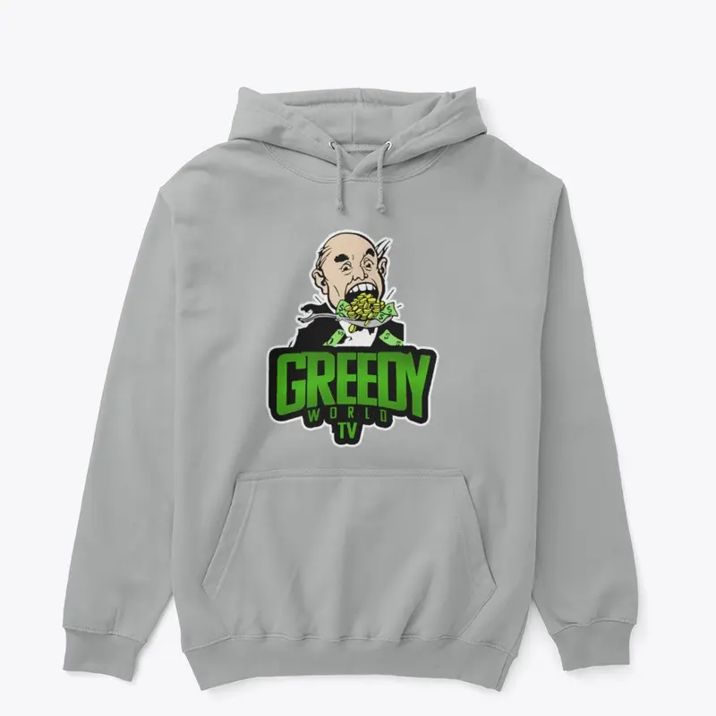 Greedy World Mascot logo