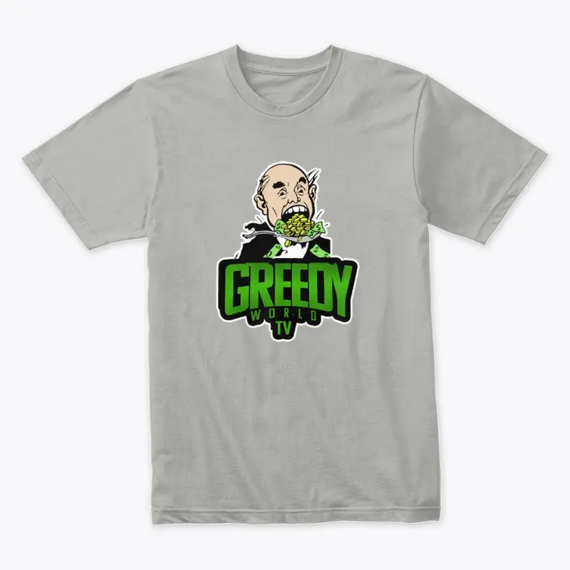 Greedy World Mascot logo